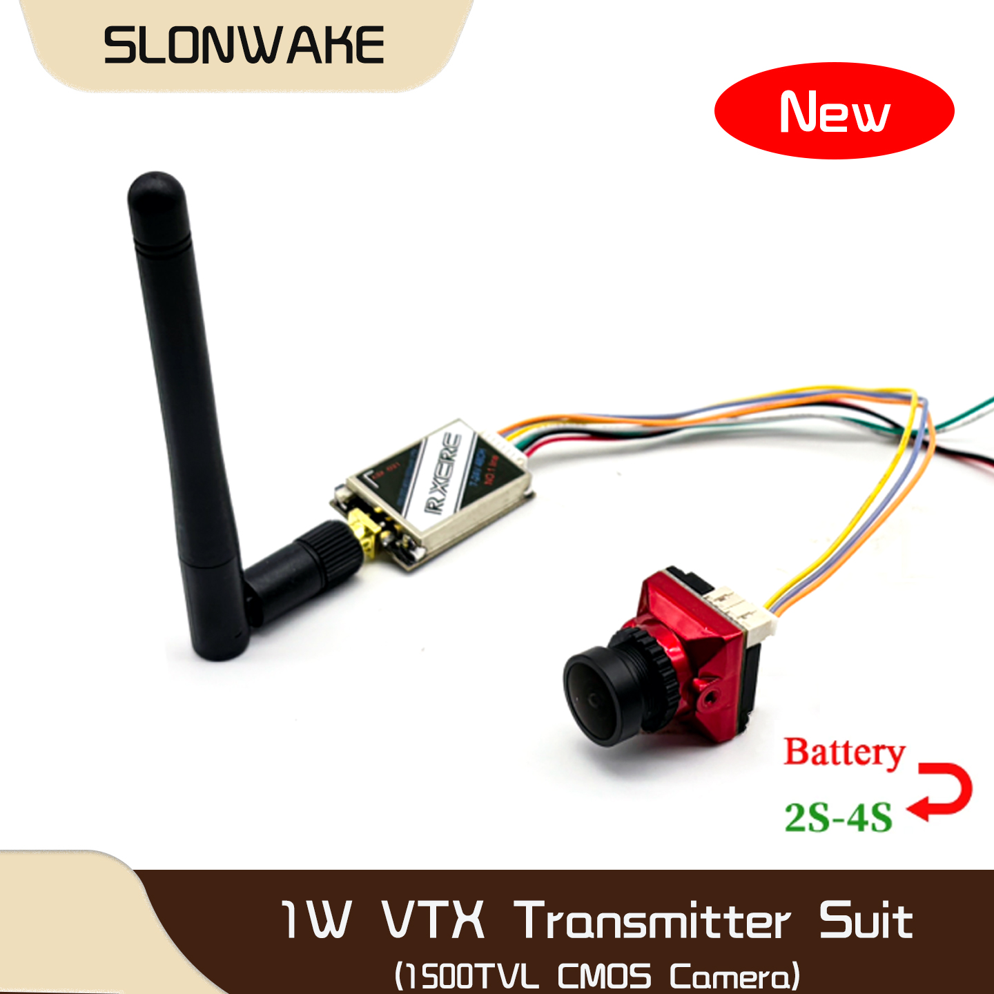 Fpv Drone Camera - SLONWAKE Trasmettitore Video Regolabile 5.8G 48CH