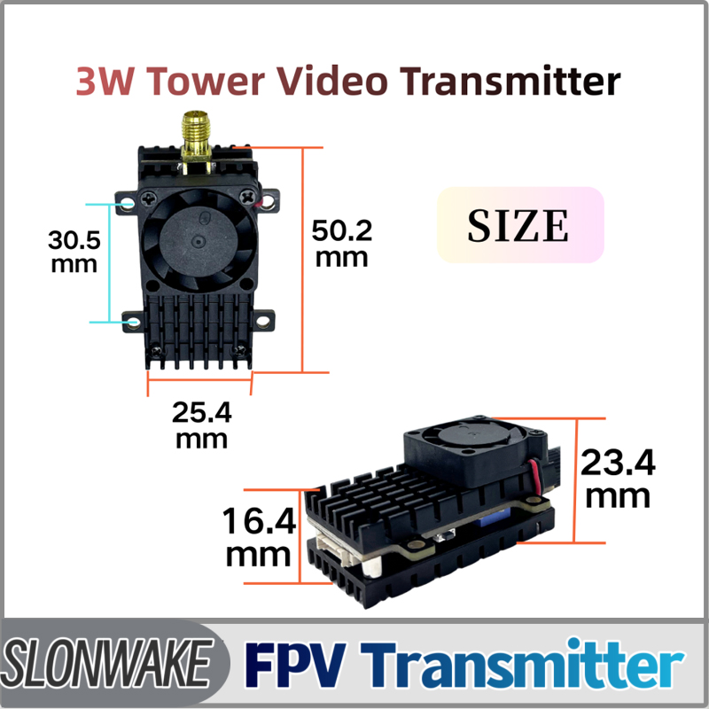 Fpv Drone Transmitter - SLONWAKE 5.8G 3000mW Simulazione VTX FPV