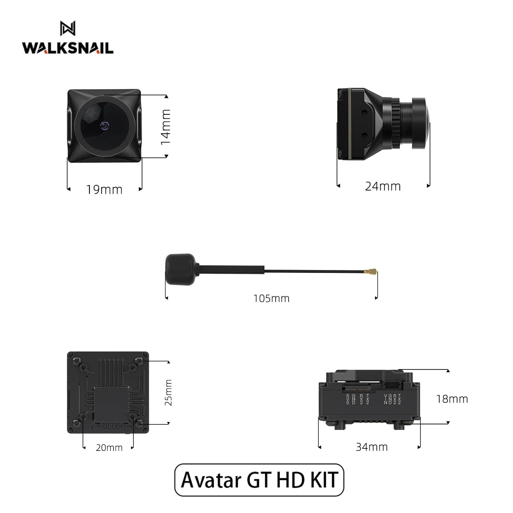 Walksnail Avatar GT HD KIT 2W  - Fpv Drone Kit recensione e prezzo